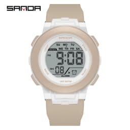 SANDA New 6383 Multifunctional Color Light Watch for High School Students' Sports, Men's and Women's Electronic Watches