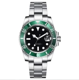 40mm Corgeut man Watch Custom Logo Luxury Sapphire NH35 Automatic Mechanical Watches Ceramic Bezel 120 Click Luminous