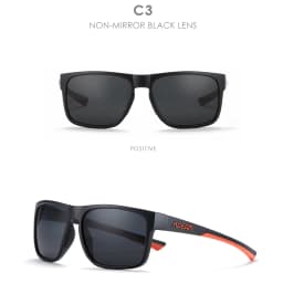 KDEAM Photochromic And Polarized Unisex Sunglasses Square UV400 Shades Mirrored Glasses For Driving Hiking Camping Fishing