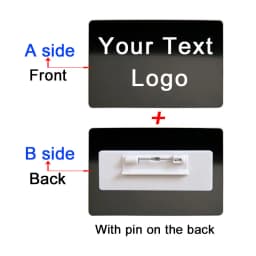 86x54x0.4mm Personalize Your Logo Text Aluminium Plate Custom Badge Adhesive Tape ID Door Wall Mailbox Business Card Name Tag