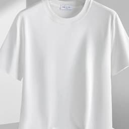 Plus Size 4XL 5XL Liquid Ammonia Mercerized Cotton T-shirt For Men Summer Cool Feeling Round Neck Top Clothes Short Sleeve Tees
