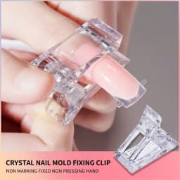 Salon & Home Nail Art Kit - 0.51oz Odorless Quick Build Gel Extension Set with 20 Nail Forms & Tools | Professional UV Sculpting