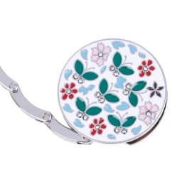 Folding bag handbag hook purse tote flower shape metal bag table hanger holder