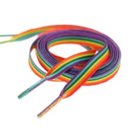 1Pair Rainbow Shoelace Gradient Color Low-cut High Top Canvas Shoes Laces Boot Strings Rainbow Personalized Printing Shoelaces