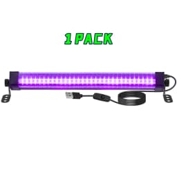 40/60/80 LED Black Light Tube - with switch, 360 degree rotation, UV lamp for glow party, body art, Halloween, Christmas holiday