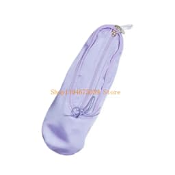 Ballet Shoe Makeup Bag and Pencil Case Fabric Texture Suitable for Students and Dance Lovers with Large Capacity Storage