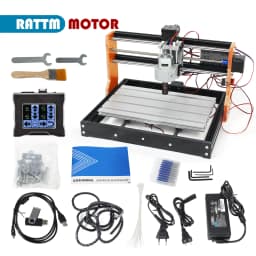 【USA Stock】3 Axis Upgrade 3018 Pro CNC Router Machine Kit,with Limit Switches & Emergency Stop,3018-PRO DIY Mini GRBL Control
