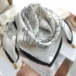 2025 Hot Magnetic Triangle Neck Protection Scarf For Women Cotton Linen Scarf High-end Neck Scarf Keep Warm High Quality
