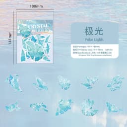 20 Sheets Broken Crystal Graffiti Stickers for DIY Scrapbook Suitcase Phone Laptop Guitar Decorative Stationery Office Supplies
