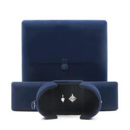 Special Design Velvet Wedding Double Ring Pendant Box Good Quality Jewelry Display Gift Case