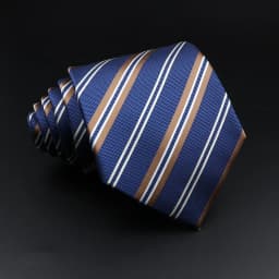 Men's Jacquard Classic Striped Tie 8cm Polyester Male Necktie For Business Wedding Party Suit Shirt Daily Wear Accessory Gift
