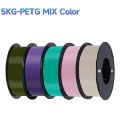 5KG PETG Plastics 3D Printer Filament 1.75mm Plastic Material Black White Color PETG 3D Filament Consumables for KP3S Pro S1