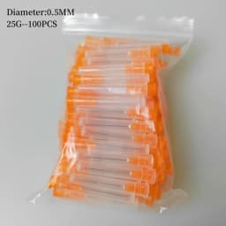 JUMTOP 100Pcs Dental Endo Irrigation Needle Tip Root Canal Lateral Rinsing Needles Single Side Opening Washing Needle