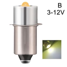 P13.5S E10 BA9S Base 5W LED Upgrade Bulbs White Maglite Flashlight 6500K 3W DC6V-24V Replacement Bulbs Torches Work Lamp