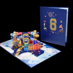 Anniversary Card, Pop Up 1st 18th 21th Birthday Card, Anniversary Number Greeting Cards for Wedding Wife Husband Girlfriend