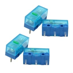 157F HUANO Blue Transparent Shell Mouse Micro Pink Red Yellow Blue Green Dot