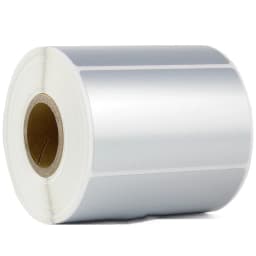 1Roll Thermal Transfer Matte Silver PET Label Waterproof Oilproof Office Supplies(Not thermal paper)