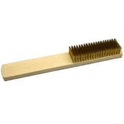 10 Row Brass Wire Brush With Wood Handle Jewelry Polishing Grinding Cleaning Tool