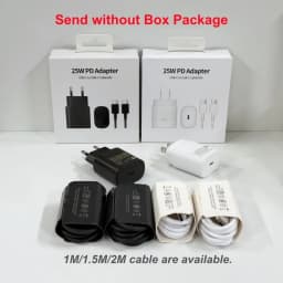For Samsung Charger 25W Type C Fast Charge Charger 1M 1.5M 2M Cable for Galaxy S26 S25 S24 S23 S22 S21 Z Flip 8 A56 A36 A17 A35