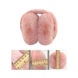 Solid Color Folding Plush Ear Warmer Fashion Winter Earmuffs Thermal Cold Protection Ear Cover Outdoor Skiing Cycling Earflap
