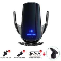 15W Car Wireless Charger Magnetic Automatic Car Mount Phone Holder For iPhone Xiaomi Samsung Infrared Induction Fast Charging