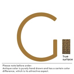 Nurlin Solid Brass Hammered Antique Brass 4-12 Inches 10-30cm Big Number Letter Door House Public Floating Signature