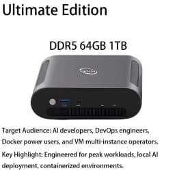 SZBOX FEVM FA880 Ryzen 7 8845HS MINI PC Laptop Windows 11 Pro DDR5 NVMe SSD WIFI6 BT5.2 2*USB 4.0 Desktop Gaming laptop Computer