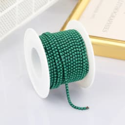 RESEN New Arrival 2mm Rhinestone Cup Chain with Colorful Bottom Sew On Stone Chain Trim Glue On Acrylic Rhinestone Banding Trim