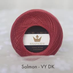 Rhapsody Premium Size 80 Cotton Crochet Thread 100% Egyptian Mercerized Singed 13 Colors 10G Tatting Needlepoint Bobbin Lace
