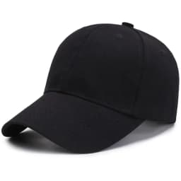 Unisex Baseball Cap – Adjustable Black Sports Hat for Outdoor Casual Summer Wear