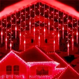 Christmas Garland LED Curtain Icicle String Lights Outdoor Fairy Light Droop 0.6-0.8M Mall Garden Street Decorative Light