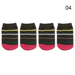 4Pcs Cartoon Table Foot Socks Chair Leg Covers Floor Protectors Non-Slip Knitting Socks For Furniture Cartoon Home Decor