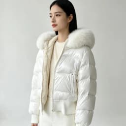Women's Black White Hooded Long Sleeve Puffer Jacket Y2K Gothic American Streetwear Retro Waist-Cinching Cotton Jacket Winter