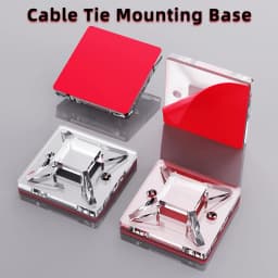 Cable Organizer 50 Pcs Self Adhesive Nylon Removable Base Cord Management Base Mount Zip Tie Mounts For Outdoor Cable Organizer