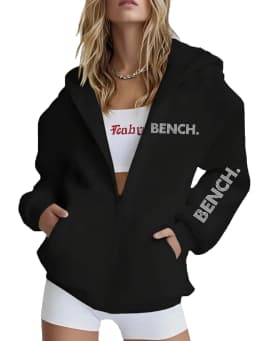 Women's Autumn and Winter Zip Sweatshirt Keep Warm and Loose Casual Print Womens Hooded Zip Sweatshirt Light Grey Soft