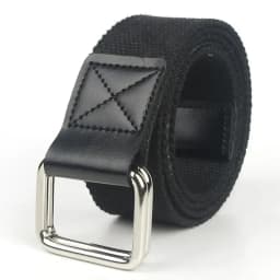 Men's Belt Trend Double Loop Buckle Canvas Women's with Cargo Outdoor Sports Jeans Suit Pants Black White Orange Red Blue Belt