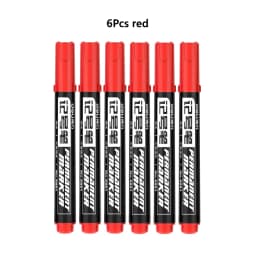 3/6 Pcs/set Deli Permanent Art Markers Pens Waterproof Oil Based Paint Markers for Rock Wood Fabric Plastic Canvas Glass Canvas