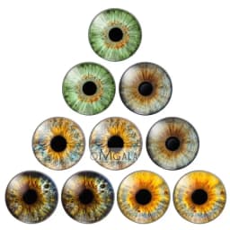 glass eyes cabochons Round 8MM-30MM Round Dome Dragon Eye Dragon Cat Eye Toys DIY Jewelry Accessory MIX Pupil Eye Cameo