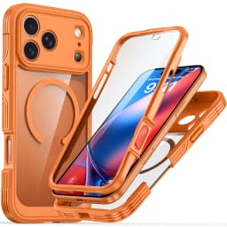 360° Fully Protected Double-sided Transparent Magnetic Case For iPhone 18 Pro Max 18Pro For MagSafe Wireless Charging Back Cover