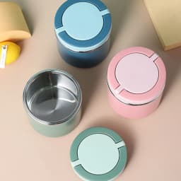 630ml Lunch Box Food Containers Stainless Steel Large Capacity Snack pink Box Container for Outing Camping Traveling