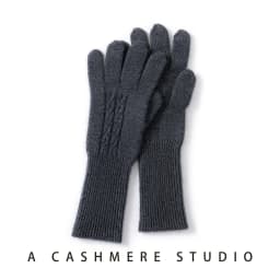 KOIJINSKY 35% Cashmere Blend Touch Screen Gloves Women Cable Twist Knit Long Rib Cuff Warm Winter Knitted Gloves Multi‑Colors La