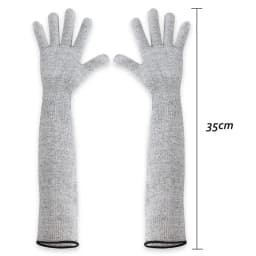 1/2PCS Level 5 HPPE Safety Sleeves Anti Cut Arm Puncture Gloves Cutting Resistant Bracers Protector Household Breathable Gloves
