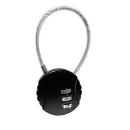 Round Steel Wire Rope Combination Lock for Luggage, Bags, Backpacks, Handle Cases, Mini Three-digit Combination Padlock