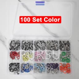 100 Sets Snap Pliers Automatic Grommet Eyelet Pliers Five-Claw Snap Button Plier For Installing Clothes Bag Sewing And DIY Craft