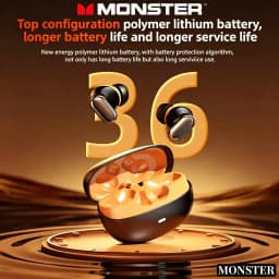 Monster ANC Noise Reduction Earburd Wireless Bluetooth HD Sound Quality Sweatproof Sport Earphone Long Endurance Gaming Headset