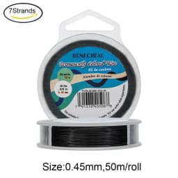 1 Roll Stainless Steel Tiger Tail Beading Wire 7/19/49 Strand Bead Stringing Wire for DIY Earring Jewelry Crafts Making