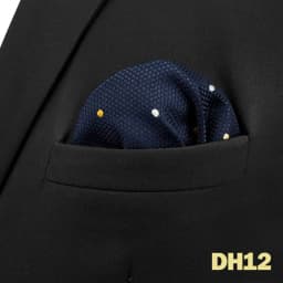 Pocket Square Handkerchief for Men Polka Dot Dots Plaid Check Checkered Suit Pocket Towel Hanky Mens Gift Wedding Business Party