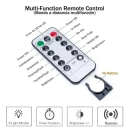 Remote 8 Modes Festoon LED Fairy Silver Copper Wire String Light Battery Box Garland Light Wedding Party Christmas Decoration