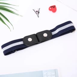 New No Buckle Stretch Buckless Belt Invisible Elastic Waist Belt Unisex for Jeans Pants, Lazy Belts for Women Men