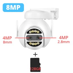 IP Camera Wifi PTZ 8MP 4K Dual Lens 2.8mm 8mm 10x Digital Zoom 4MP 2K Outdoor Surveillance Security CCTV Video CamHipro Camara